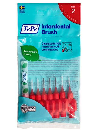 Tepe İnterdental Brush Arayüz Fırçası Kırmızı 0.5 mm 8'li