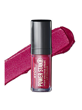 AVON Powerstay High Voltage Spark Likit Ruj Cherry Charge