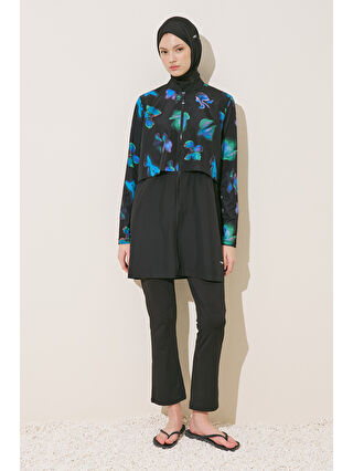 Mavi-Siyah-Açık Yeşil