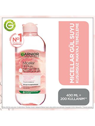 Garnier Micellar Gül Suyu Kusursuz Makyaj Temizleme & Işıltı 400 ml