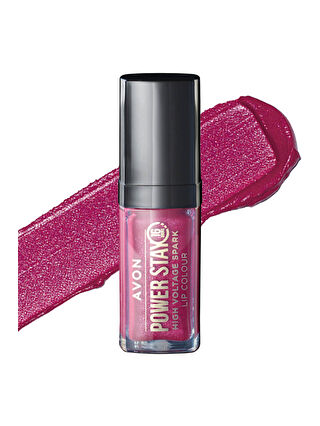 AVON Powerstay High Voltage Spark Likit Ruj Rose Flash