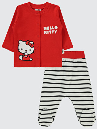 Civil Hello Kitty Kız Bebek Pijama Takımı 1-6 Ay Siyah