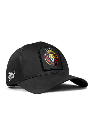 BlackBörk V1 Baseball Six Aslan - 1 Kod Logolu Unisex Siyah Şapka (CAP)