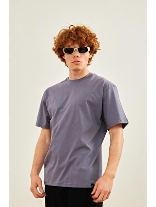 DANGER Erkek Basic Oversize T-shirt Antrasit