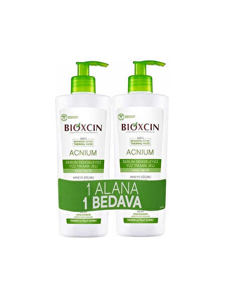 Bioxcin Acnium Sebium Dengeleyici Yüz Yıkama Jeli 2x500ml