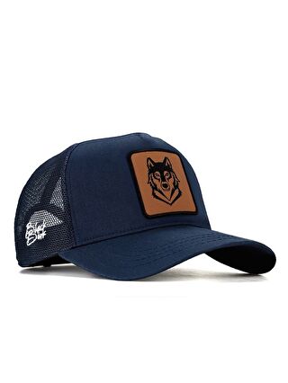 BlackBörk V1 Trucker 4cs Kod Logolu Unisex Lacivert Şapka CAP