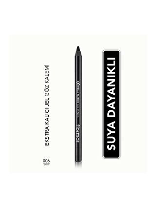 Flormar Suya Dayanıklı Jel Göz Kalemi (SİYAH)-extreme Tattoo Gel Pencil-006 Onyx-8682536028882