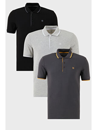 Siyah-Antrasit-Gri Melanj