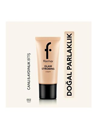 Flormar Aydınlatıcı Makyaj Bazı (şeftali) - Glam Strobing Cream - 002 Peach - 8690604645916