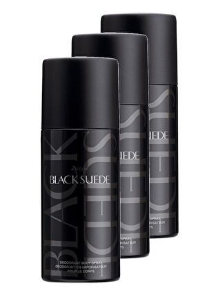 AVON Black Suede Erkek Deodorant 150 Ml. Üçlü Set