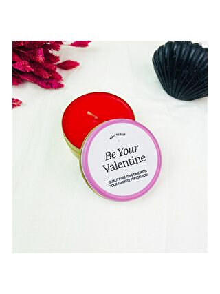 BAM HEDİYELİK EŞYA Karışık Be Your Valentine Tasarımlı Kokulu Teneke Mum