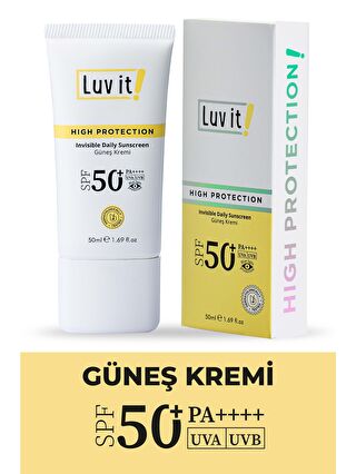 Luv it! Spf50+ Pa++++ Uva Uvb Yüksek Korumalı Leke Karşıtı Güneş Kremi 50ml