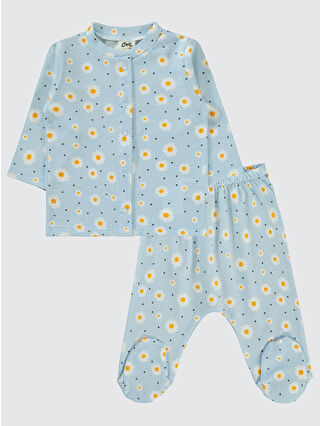 Civil Yeşil Baby Kız Bebek Pijama Takımı 1-6 Ay Mint