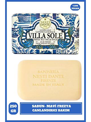 Nesti Dante Sabun Villa Sole Fresia Blu Delle Eolie Vegan Bakım 250 g