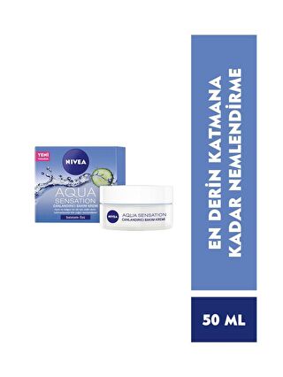 NIVEA Yüz Bakım Kremi Aqua Sensation Normal Ve Karma Ciltler Için Canladırıcı Etki 50 ml