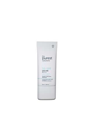 The Purest Solutions Yağlı Ciltler İçin Mat Bitişli Güneş Kremi 50+ 50 ml