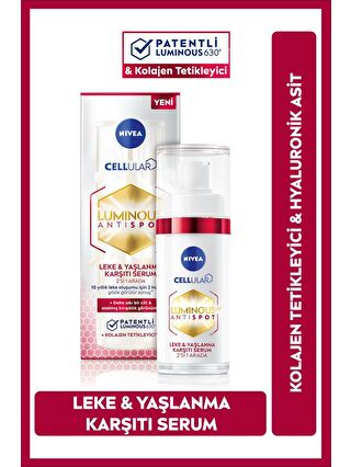 NIVEA Luminous630 Leke Ve Yaşlanma Karşıtı Serum 30 ml, Hyaluronik Asit, Kolajen Tetikleyici