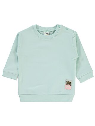 Civil Yeşil Baby Kız Bebek Sweatshirt 6-18 Ay Mint