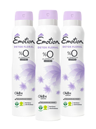 Emotion Detox Floral Deodorant 3x150ml