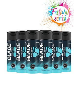 Blade Cool Fresh Erkek Deodorant 6x200 ml