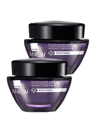 AVON Anew Platinum Lift & Tighten Gece Kremi 50 Ml. İkili Set