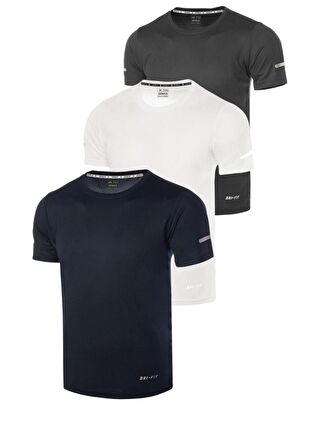 Beyaz-Lacivert-Açık Gri