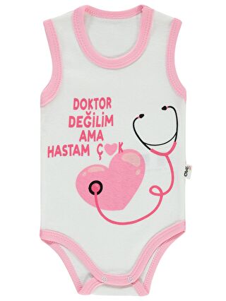 Civil Baby Kız Bebek Çıtçıtlı Badi 1-36 Ay Pembe