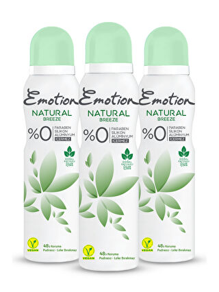 Emotion Natural Breeze Deodorant 3x150ml