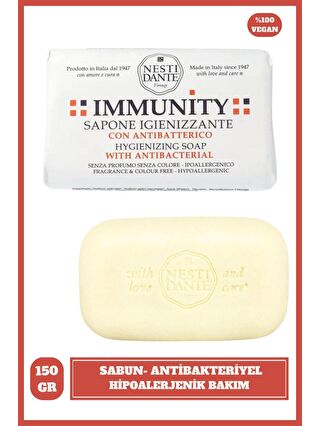 Nesti Dante Immunity Hygienizing Antibakteriyel 5.3 Oz Hipoalerjenik Sabun Vegan Bakım 150 Gr