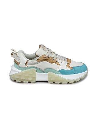 Jump 29780 Bej - Mint - Mavi Kadın Sneaker Günlük Spor Ayakkabı