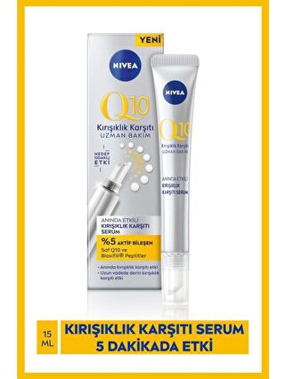 NIVEA Q10 Kırışıklık Karşıtı Cilt Serumu 15 ml, %5 Saf Q10 Ile Yaşlanma Karşıtı Etki