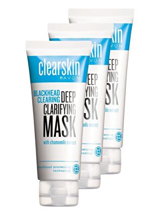 AVON Clearskin Siyah Noktalar İçin Maske 75 Ml. Üçlü Set