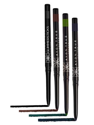 AVON Glimmersticks Blackest Black, Cosmic Brown, Emerald ve Starry Night Blue Göz Kalemi Paketi