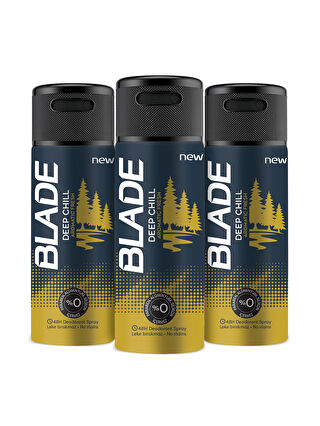 Blade Deep Chill Deodorant 3x150ml