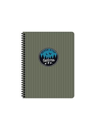 Keskin Color 16.5x22.5 Kareli Defter Outdoor - Yeşil