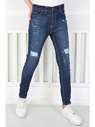 Pina Kids Mavi Erkek Çocuk Slim fit Jean Pantolon KOT.002