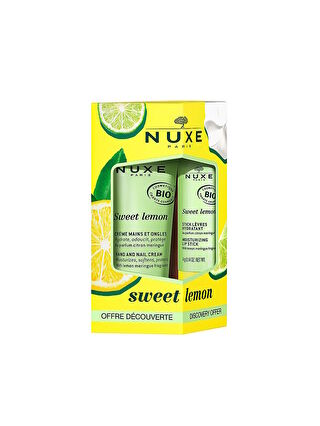 Nuxe Sweet Lemon El ve Tırnak Bakım Kremi 30ml + Sweet lemon Dudak Stiği 4g