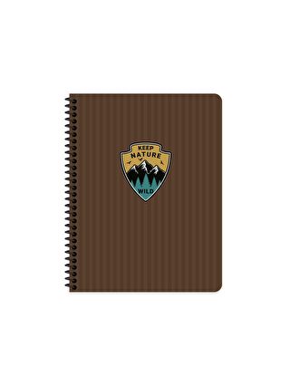 Keskin Color 16.5x22.5 Çizgili Defter Outdoor - Kahverengi