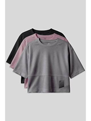 Siyah-Koyu Gri-Kırmızı