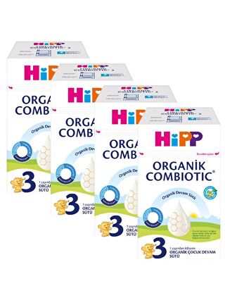 HiPP 3 Combiotic Organik Devam Sütü 600 gr x 4 Adet