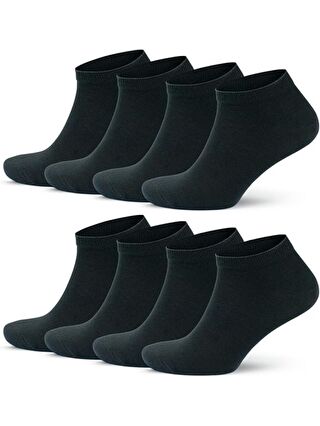 OZZY SOCKS 8 Çift Ekonomik Pamuklu Siyah Erkek Patik çorap