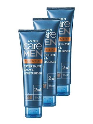 AVON Care Men Essential 2'si 1 Arada Tıraş Sonrası Balmı ve Nemlendiricisi 100 ml 3'lü Set