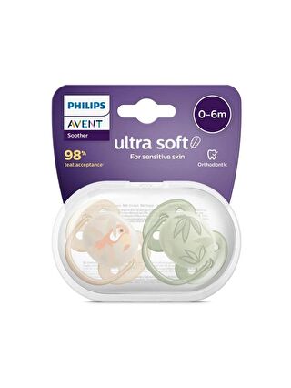 Philips Avent Ultra Yumuşak Emzik 0-6 ay 2li Erkek