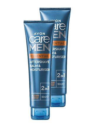 AVON Care Men Essential 2'si 1 Arada Tıraş Sonrası Balmı ve Nemlendiricisi 100 ml 2'li Set