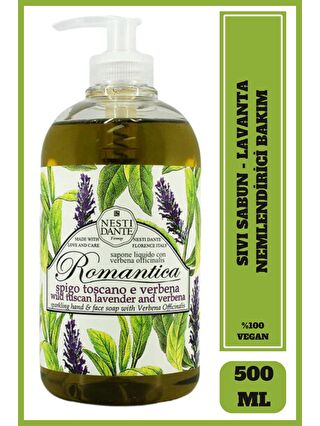 Nesti Dante Wild Tuscan Lavender & Verbena Nemlendirici,Arındırıcı Lavanta Özlü Sıvı Sabun 500 Ml