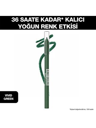 Maybelline New York Tattoo Liner Jel Göz Kalemi - Vivid Green