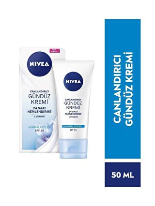 NIVEA Essentials Canlandırıcı Ve Ne mlendirici Gündüz Yüz Kremi 50 ml,Normal Ciltler,Spf 15 Güneş Koruması