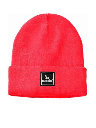 Black Deer Pembe Unisex Kışlık Bere Düz Logolu Yumuşak Triko Basic Akrilik Beanie