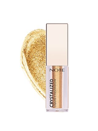 Note Cosmetique Crystalized Liquid Eyeshadow Likit Metalik Göz Farı - 07 Golden Theory