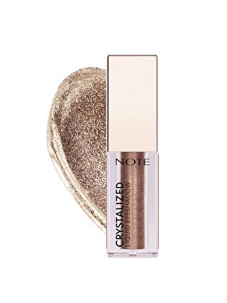 Note Cosmetique Crystalized Liquid Eyeshadow Likit Metalik Göz Farı - 08 Vintage Bronze